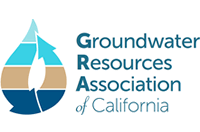 two arrows pointing in opposite directions in an oval shap; arrows are light blue, tan, and dark blue