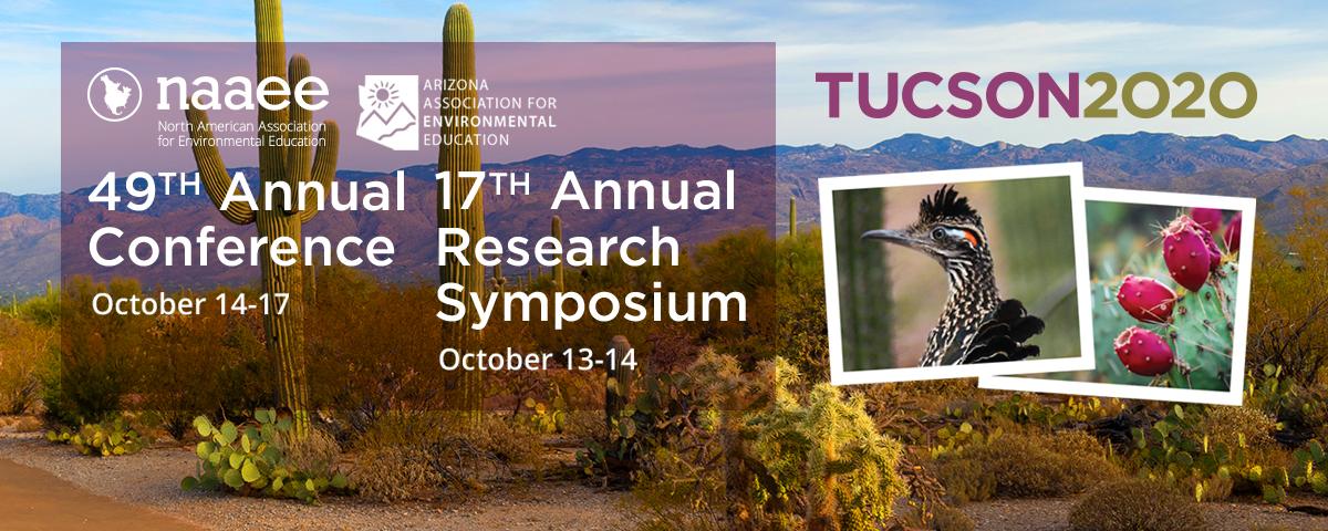 homepage_slide_1200x540_tucson event image with desert landscape of Tucson, Arizona; image of bird and cactus; event dates