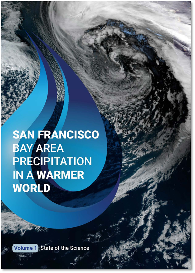 The cover of the "San Francisco Bay Area Precipitation in a Warmer World" document.